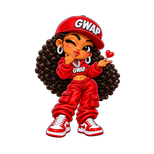 Blowing a Kiss, female Lil Gwapz