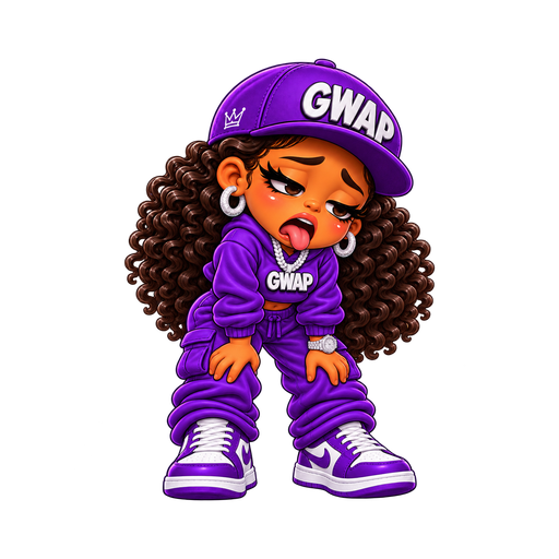 Exhausted, female Lil Gwapz