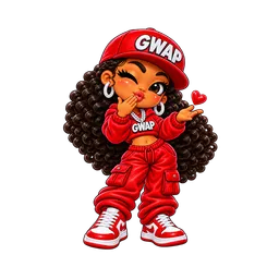 Blowing a Kiss, female Lil Gwapz