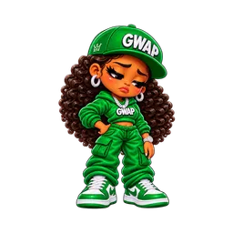 Disappointed, female Lil Gwapz